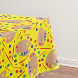 Art Kids Birthday Party Painting Tablecloth
