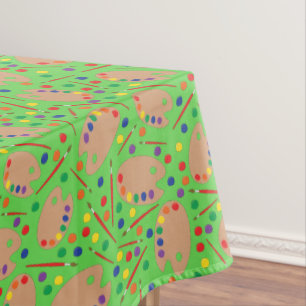 Art Kids Birthday Party Painting Tablecloth