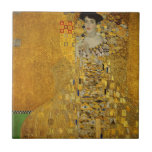 Art Lady gold colourful dress | Gustav Klimt Tile<br><div class="desc">Inspired by Gustav Klimt's iconic artwork, this ceramic tile features a design showcasing an art lady in a gold colourful dress, radiating elegance and allure. Perfect for art enthusiasts, fashion-forward individuals, and those who appreciate unique and stylish home decor, this Art Lady Gold Colourful Dress-inspired ceramic tile is a hot...</div>