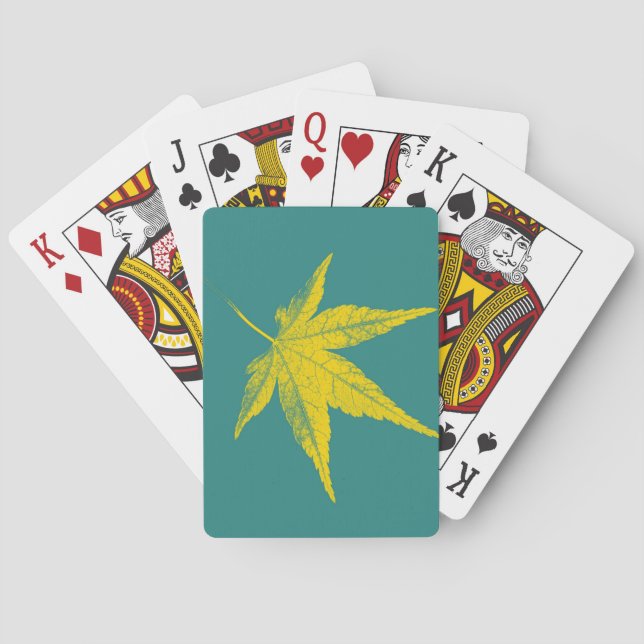 Art Leaf Playing Cards (Back)