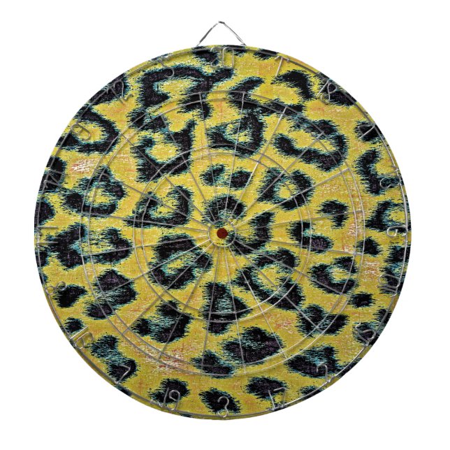 Art leopard fur 4 dartboard (Front)