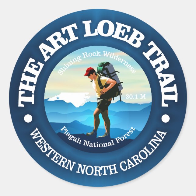 Art Loeb Trail (C) Classic Round Sticker (Front)