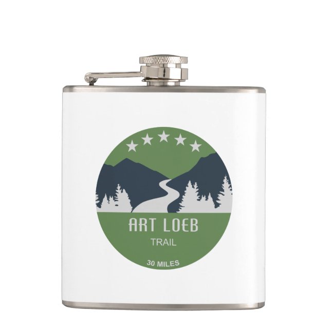 Art Loeb Trail North Carolina Hip Flask (Front)