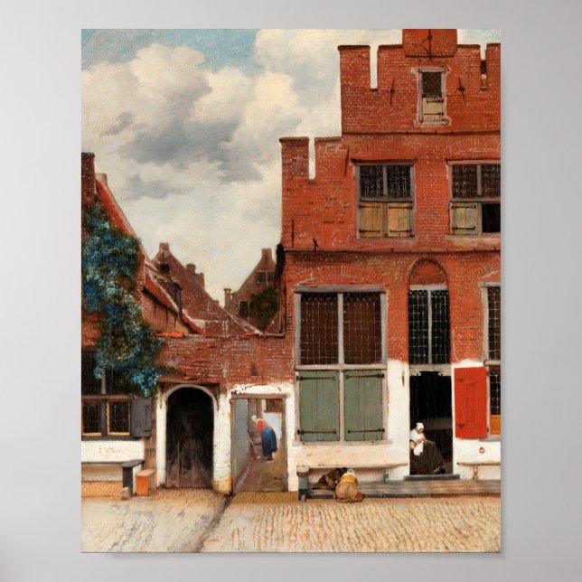 Art Lover Gift  The Little Street Vermeer Poster (Front)