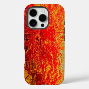 art lovers and trendsetters red and yellow iPhone 16 pro case