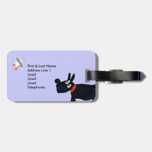 Art Luggage Tag: Scotty Dog and Seagull John Dyer Tag