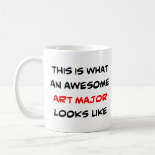 art major, awesome coffee mug