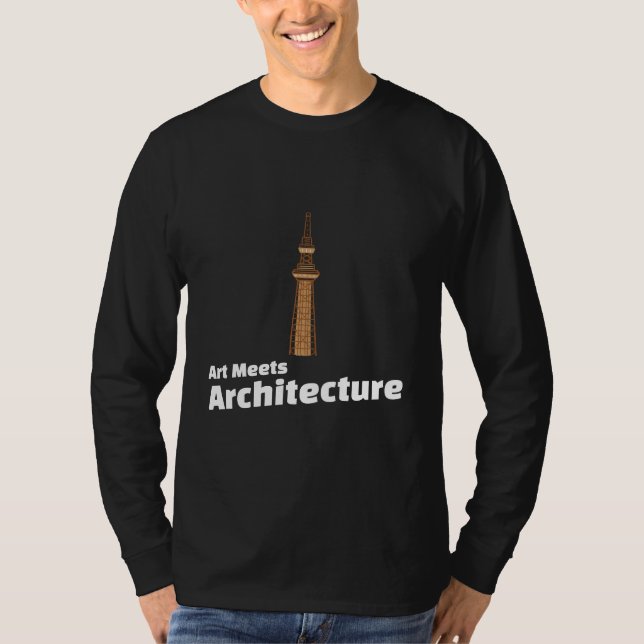 Art Meets Architecture – Architect Art  T-Shirt (Front)