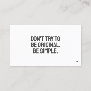 ART Minimalist Business Card