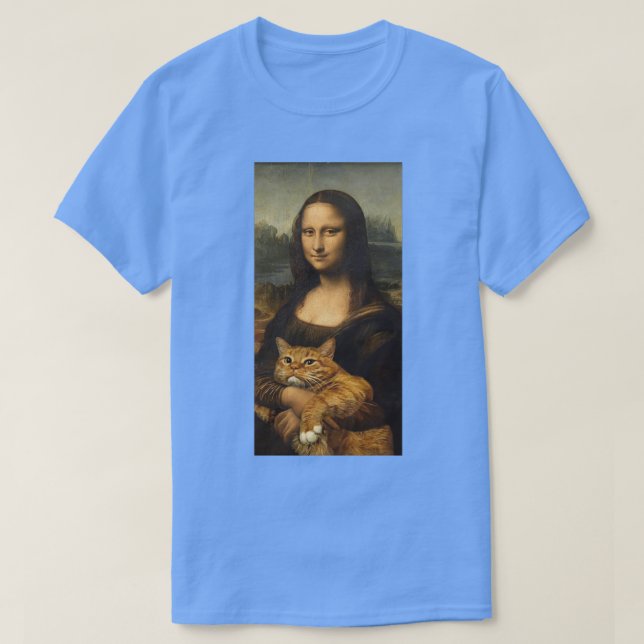Art mona and cat T-Shirt (Design Front)