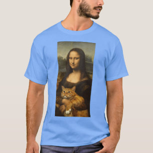 Art mona and cat T-Shirt
