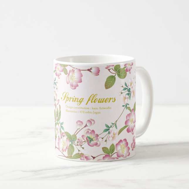 Art Mug " Cherry Blossoms " (Front Right)