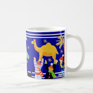 Art Mug: John Dyer Christmas Art Mug. Blue Coffee Mug