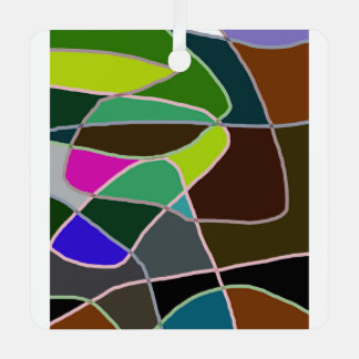 art mug metal tree decoration