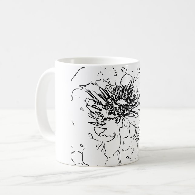 Art Natural Flower Coffee Mug (Front Left)