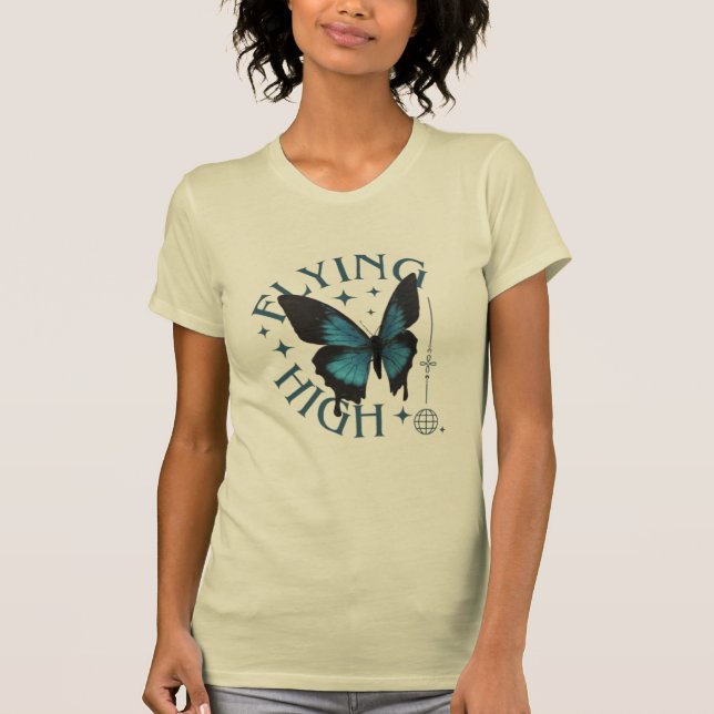 art nature phrase flying high T-Shirt (Front)