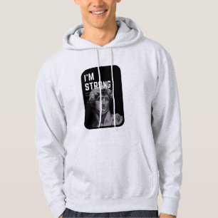 Art Never Dies Hoodie   David Sculpture & quote