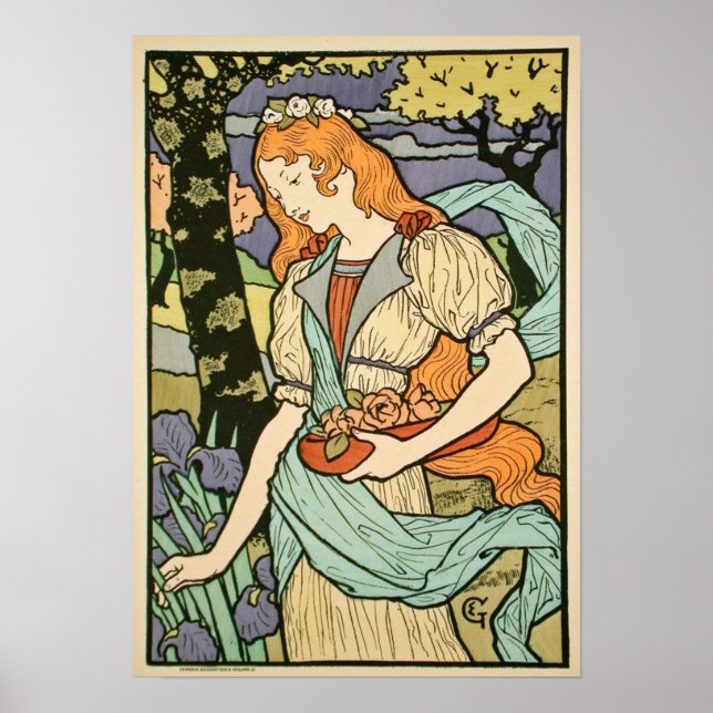 Art Nouveau 1893 by  Eugène Grasset Poster (Front)