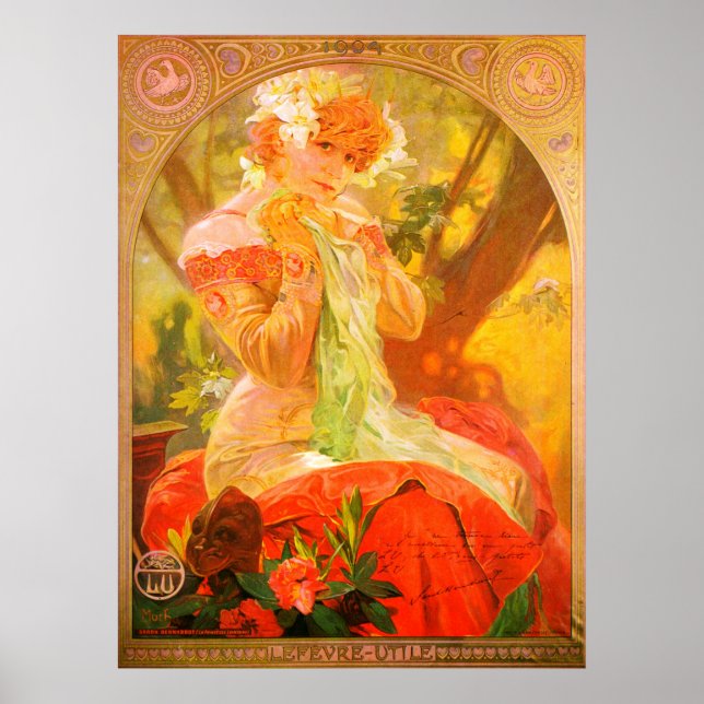 Art Nouveau 1896 Mucha Poster (Front)