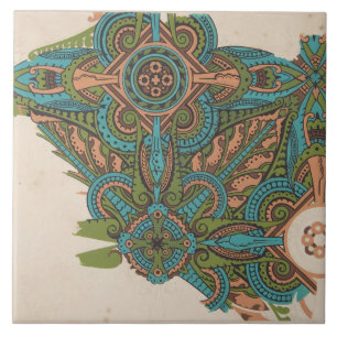 Art nouveau abstract art christopher dresser tile