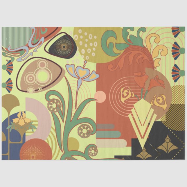Art Nouveau Abstract Tissue Paper (Front)