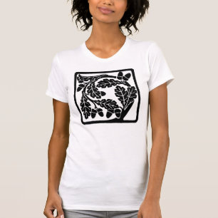 Art Nouveau Acorns and Oak Leaves T-Shirt