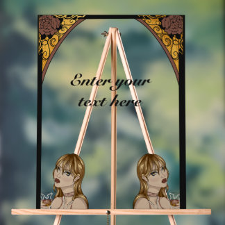 Art Nouveau Acrylic Sign