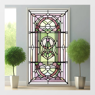  Art Nouveau AI Art Stained Glass Window Cling
