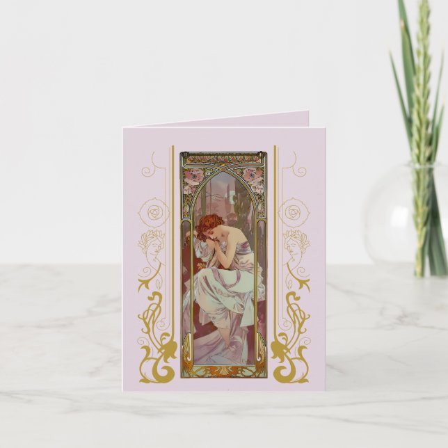 Art Nouveau Alphonse Mucha for any occasion Invitation (Front)