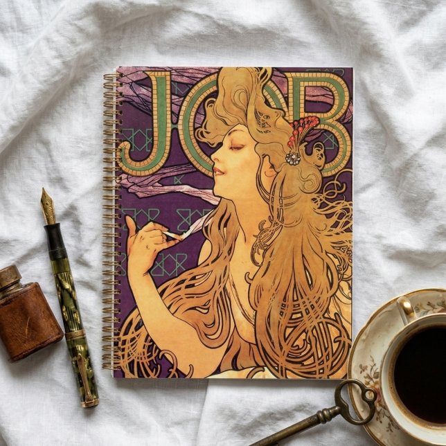 Art Nouveau Alphonse Mucha vintage  Notebook (Creator Uploaded)