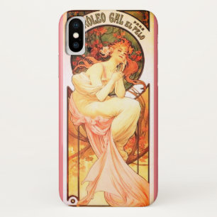 Art nouveau alphonse mucha woman floral perfume Case-Mate iPhone case