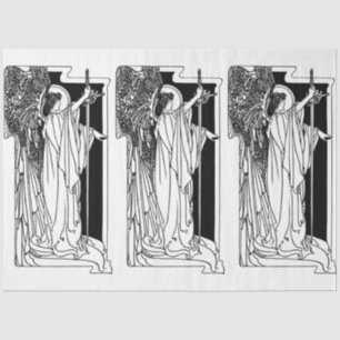 Art Nouveau Angel 15 Decoupage Tissue Paper