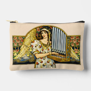 Art Nouveau Angel Organ Player Vintage Music  Accessory Pouch