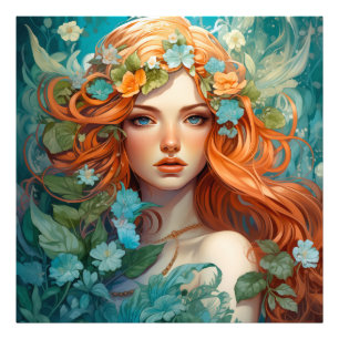 Art Nouveau Aos sí Fairy Photo Print