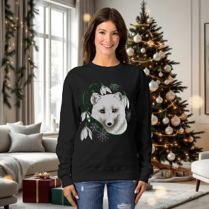 Art Nouveau Arctic White Fox Sweatshirt