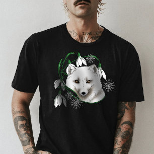 Art Nouveau Arctic White Fox Tri-Blend Shirt