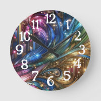 Art Nouveau Art Deco Rainbow Circuit Board