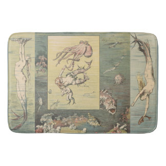 Art Nouveau Atlantis Mermaids #60 Bath Mat