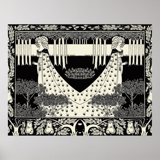 Art Nouveau Aubrey Beardsley Salome Poster (Front)