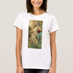 Art Nouveau ~ Autumn by Alphonse Mucha T-Shirt