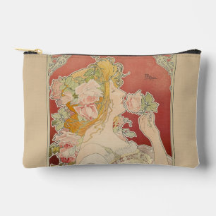 Art Nouveau Belle Époque Lady Roses Livemont Accessory Pouch