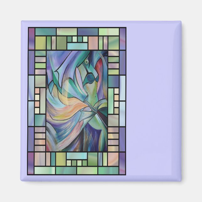 Art Nouveau Belly Dance (Portrait) Magnet (Front)