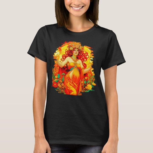 Art Nouveau Beltane Celtic Spring  T-Shirt (Front)