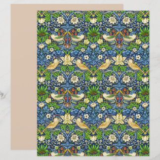 Art Nouveau Bird and Flower Tapestry Pattern