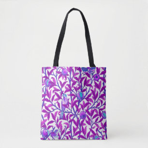 Art Nouveau Bird and Pomegranate, Amethyst Purple Tote Bag