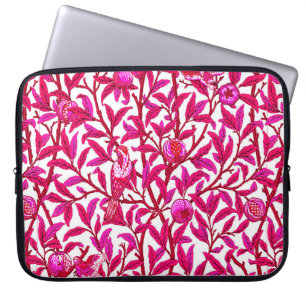 Art Nouveau Bird and Pomegranate, Fuchsia Pink   Laptop Sleeve