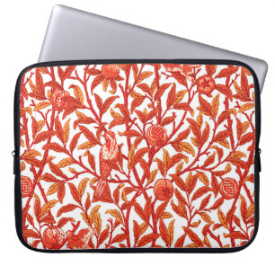 Art Nouveau Bird & Pomegranate, Mandarin Orange   Laptop Sleeve