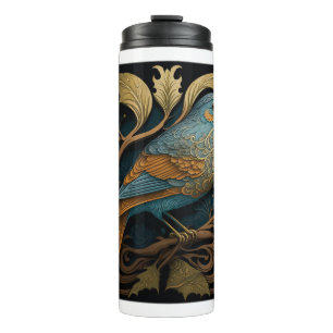 Art Nouveau Bird Thermal Tumbler