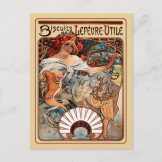 Art Nouveau - Biscuits Lefeure-Utile Postcard
