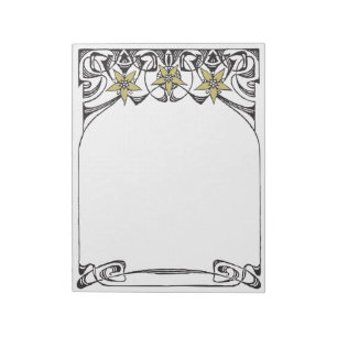 Art Nouveau border Notepad